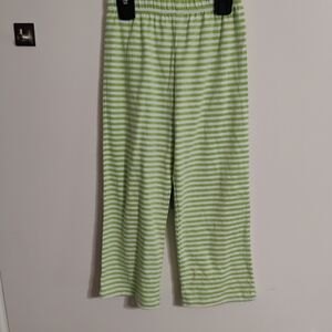Honeydew Intimates Green and White Striped Kids Pants